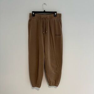Abercrombie & Fitch Cinched Ochre Sweatpants Size Small Like New
